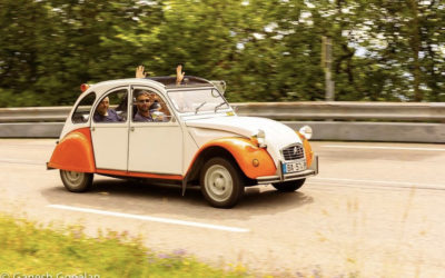 Une activité team building à Divonne-les-Bains en 2CV