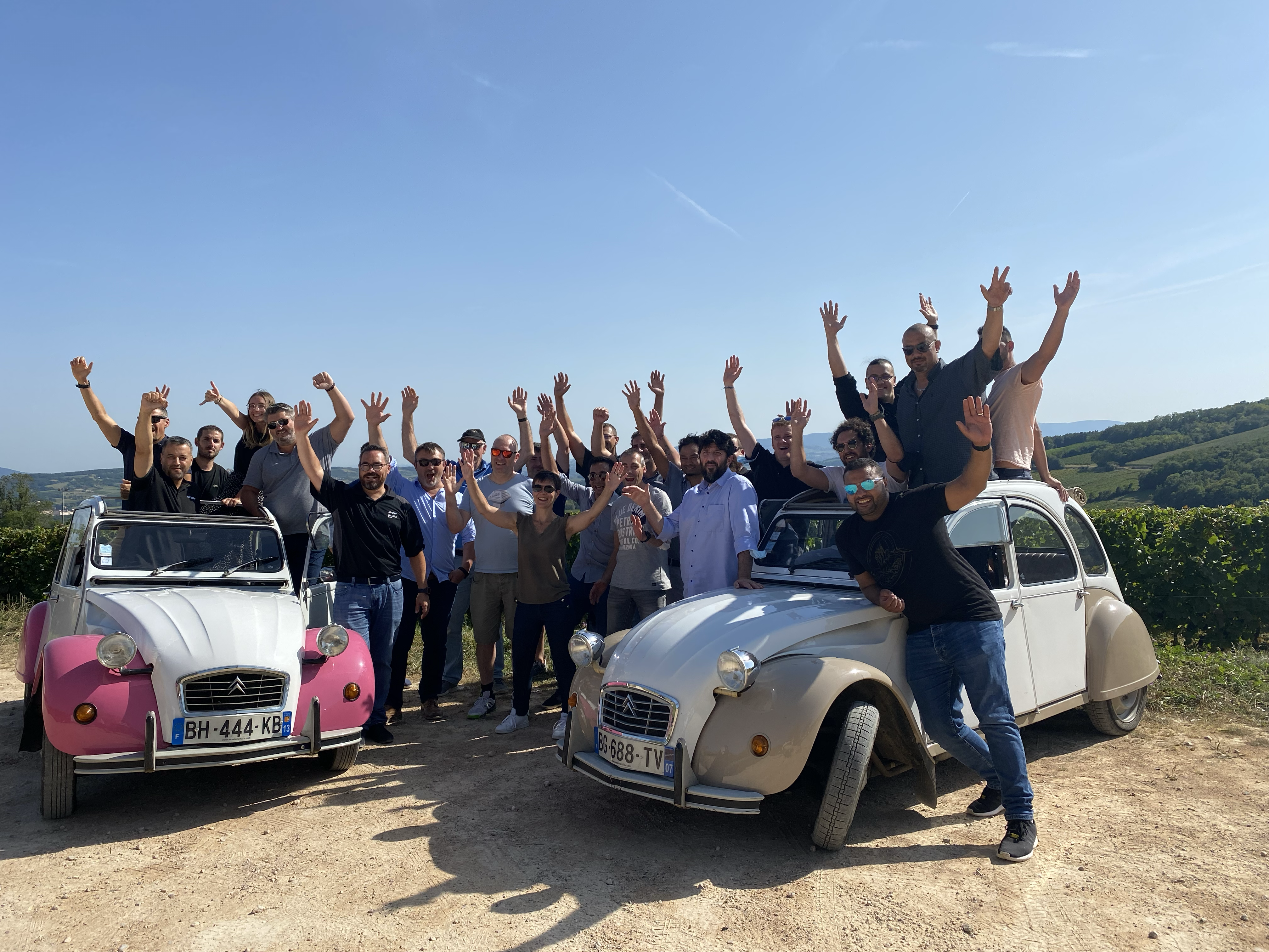 groupe avec 2cv