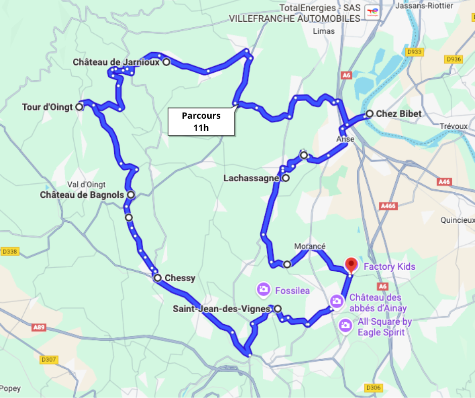 Parcours de 11h Parcours particulier de 11h