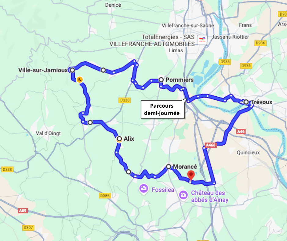 Parcours de 14h Parcours particulier vadrouille de 14h en 2CV